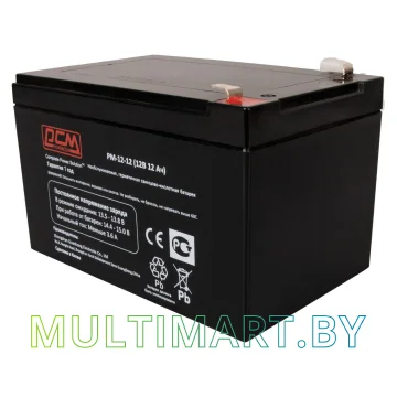 Аккумулятор для ИБП Powercom PM-12-12 (12В/12 А·ч)